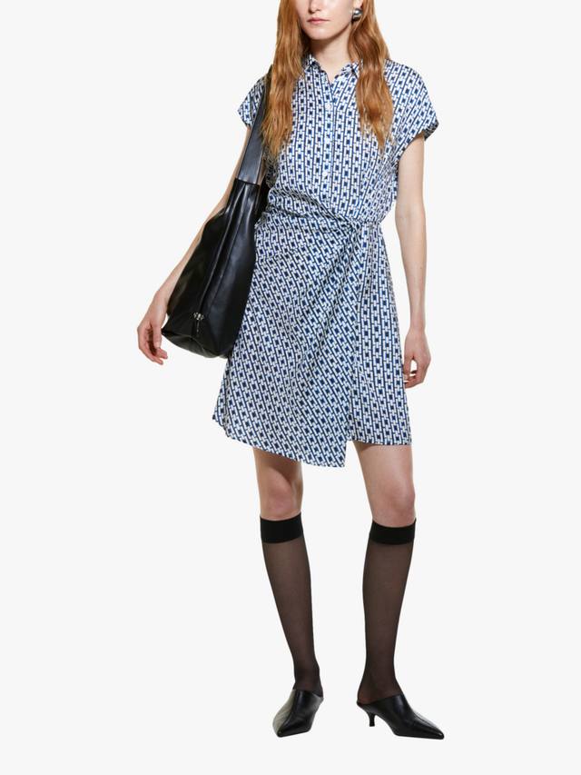 Геометрическое платье-рубашка SISLEY, синий
Геометрическое платье-рубашка SISLEY, синий