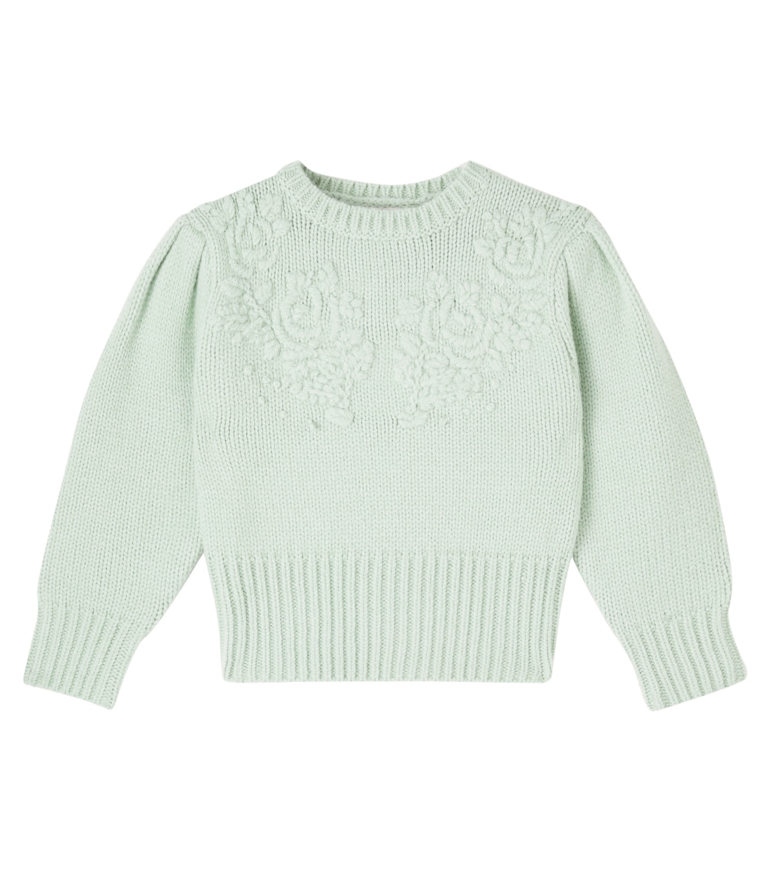 Вышитый свитер Габри C'era Una Volta, Powder Green 
Вышитый свитер Габри C'era Una Volta, Powder Green