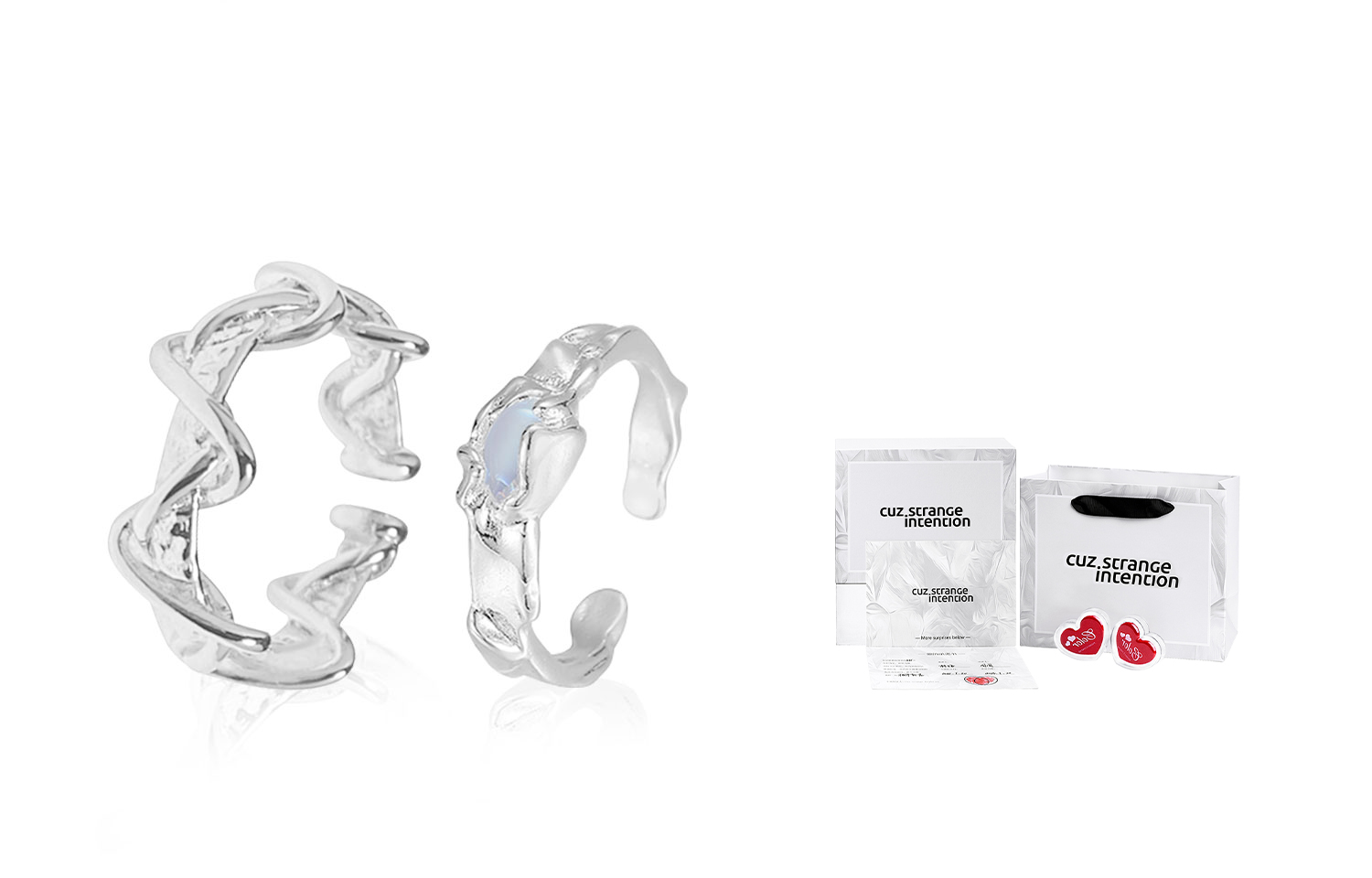 Кольцо Unisex Cuz Strange Intention, Couple + Heartbeat Gift Box
Кольцо Unisex Cuz Strange Intention, Couple + Heartbeat Gift Box