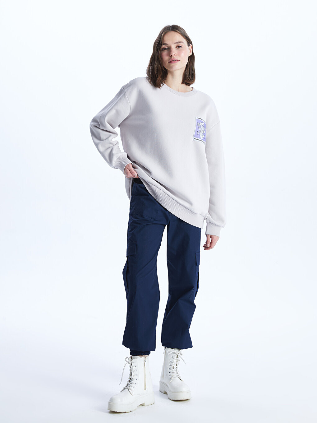 Женские брюки-карго стандартного кроя с эластичной резинкой на талии LCW Casual, темно-синий
Женские брюки-карго стандартного кроя с эластичной резинкой на талии LCW Casual, темно-синий