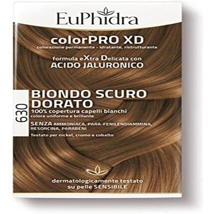 EuPhidra Colorpro XD Extra Soft Color Tincture 630 Темно-золотистый блондин
EuPhidra Colorpro XD Extra Soft Color Tincture 630 Темно-золотистый блондин