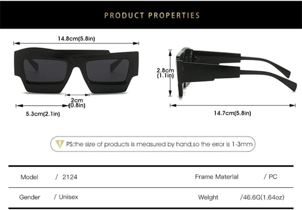Новые солнцезащитные очки неправильной квадратной формы 2025 года для женщин и мужчин, двухцветные, в стиле ретро-панк, с защитой от УФ-излучения UV400 WQFFQWK, C3
Новые солнцезащитные очки неправильной квадратной формы 2025 года для женщин и мужчин, двухцветные, в стиле ретро-панк, с защитой от УФ-излучения UV400 WQFFQWK, C3