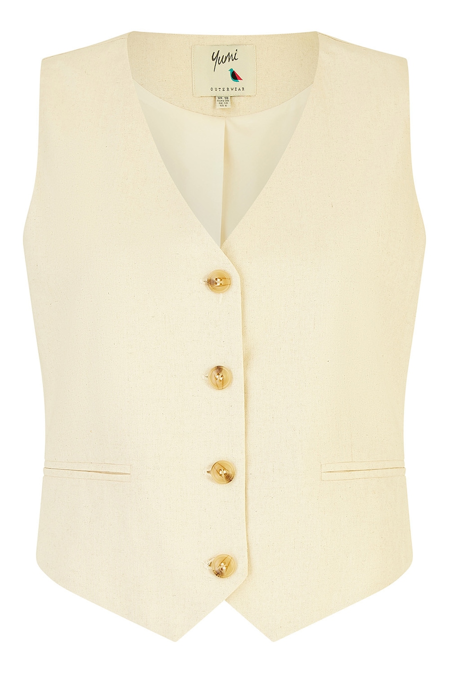 Костюмный жилет Yumi, кремовый
Костюмный жилет Yumi, кремовый