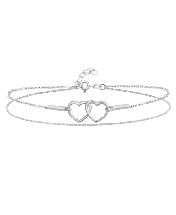 Набор из двух цепочек-браслетов на лодыжку с переплетающимися открытыми сердцами, стерлинговое серебро, регулируемый от 9 до 10 дюймов с удлинителем Bling Jewelry, grey
Набор из двух цепочек-браслетов на лодыжку с переплетающимися открытыми сердцами, стерлинговое серебро, регулируемый от 9 до 10 дюймов с удлинителем Bling Jewelry, grey