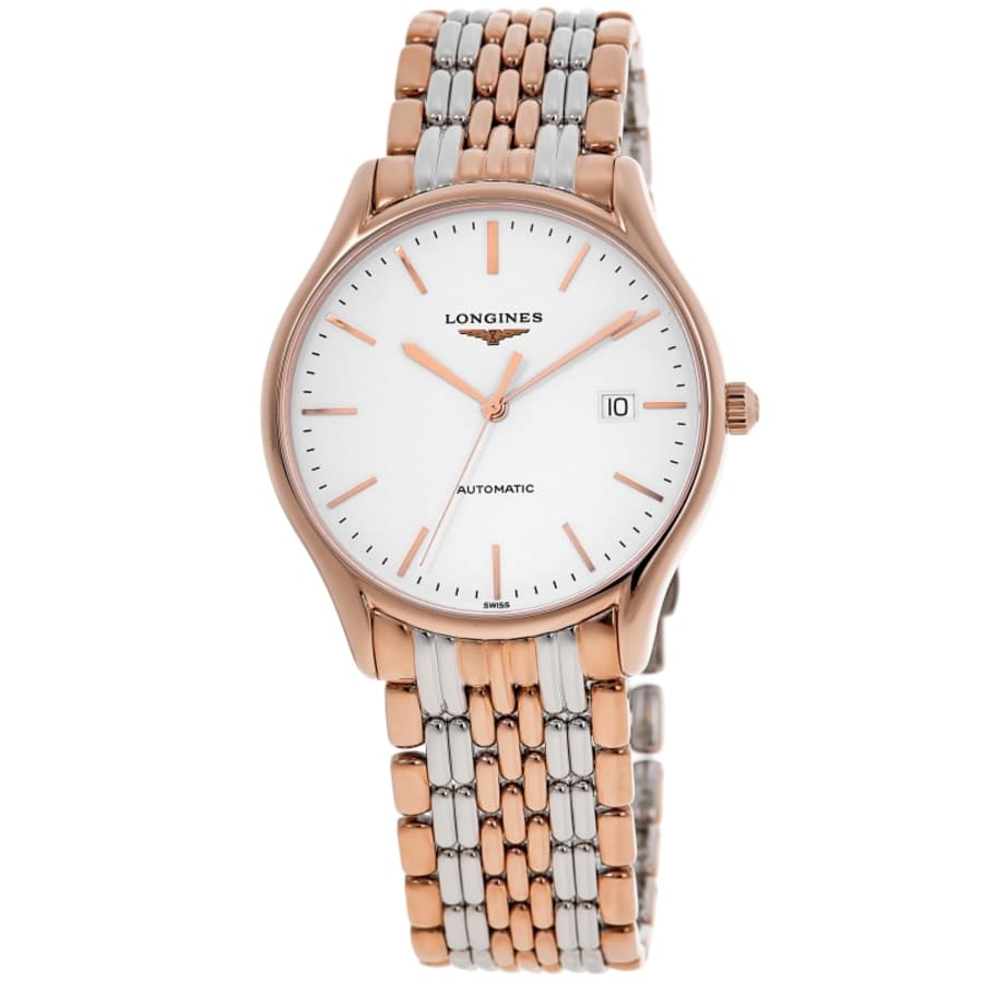 Longines Lyre Automatic 38 мм двухцветный белый циферблат мужские часы L4.960.1.12.7
Longines Lyre Automatic 38 мм двухцветный белый циферблат мужские часы L4.960.1.12.7