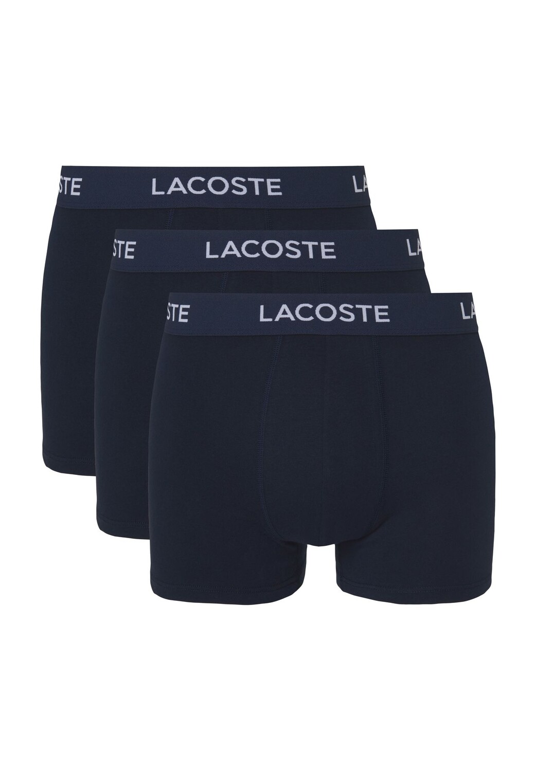 Набор из 3 мужских трусов-боксеров с логотипом на талии LACOSTE, цвет Navy Blue
Набор из 3 мужских трусов-боксеров с логотипом на талии LACOSTE, цвет Navy Blue