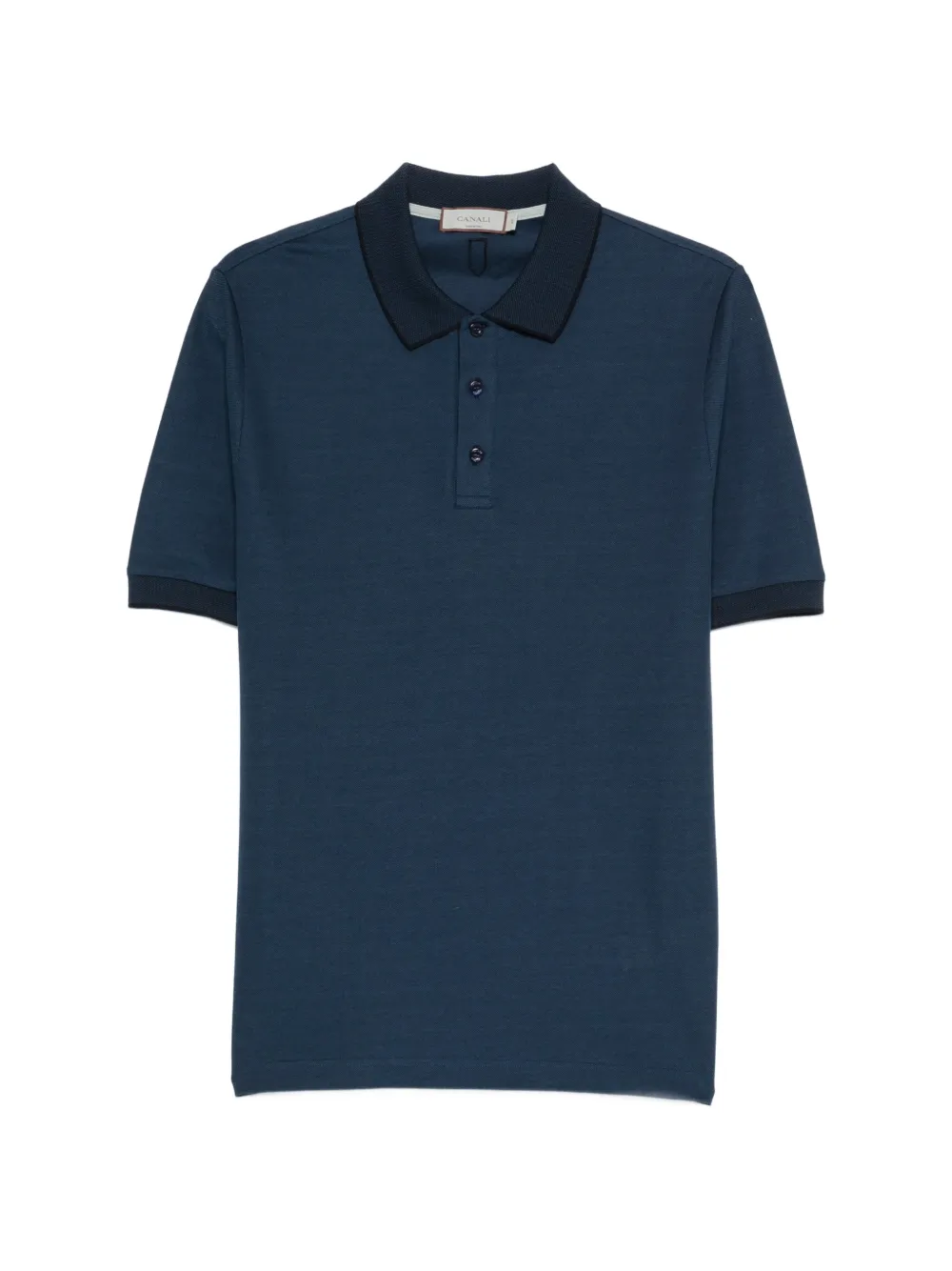 Рубашка поло с отделкой в рубчик Canali, синий
Рубашка поло с отделкой в рубчик Canali, синий