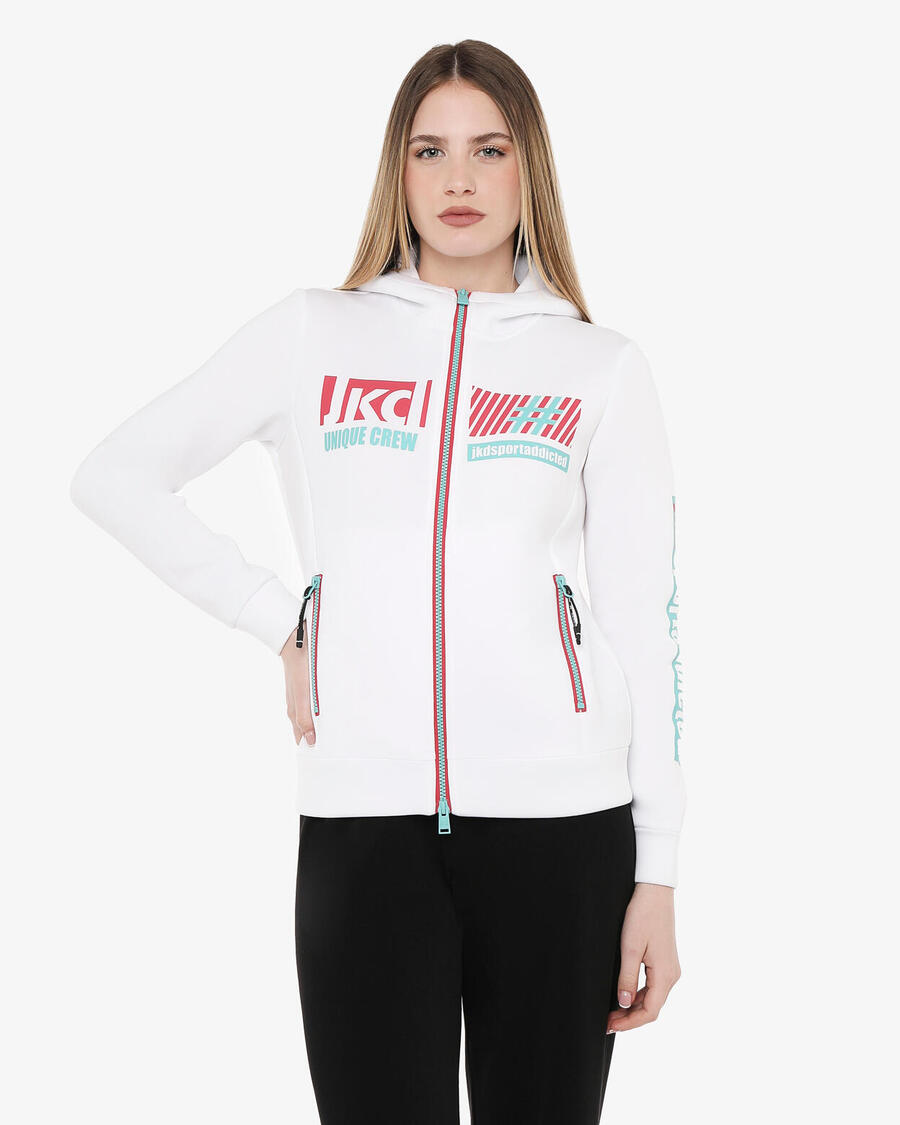 JAKED Белая женская толстовка из синтетического материала для фитнеса
JAKED Белая женская толстовка из синтетического материала для фитнеса