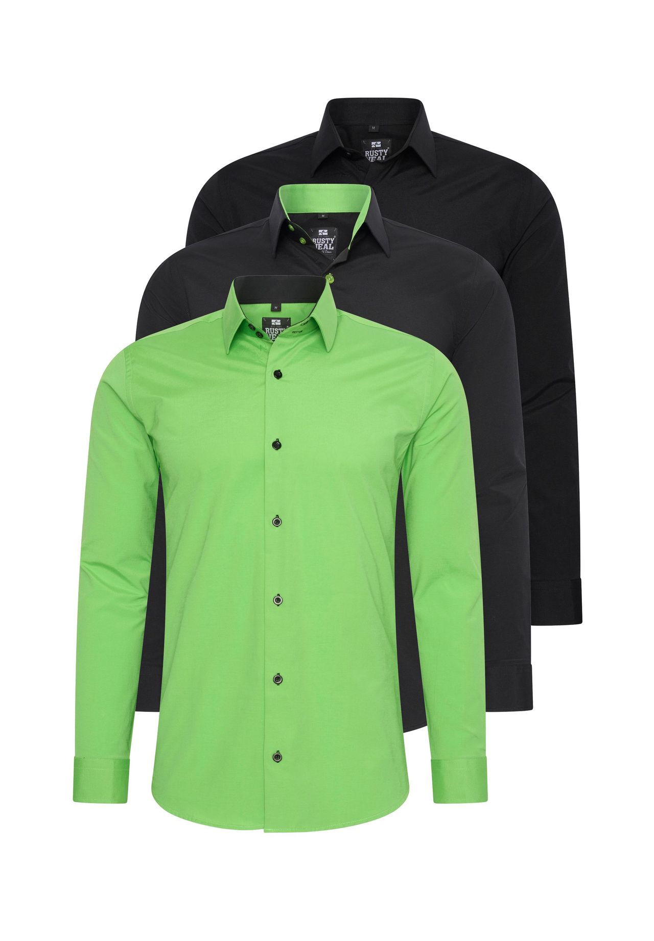 Рубашка (3 шт) с длинными рукавами, приталенного кроя RUSTY NEAL, черный
Рубашка (3 шт) с длинными рукавами, приталенного кроя RUSTY NEAL, черный