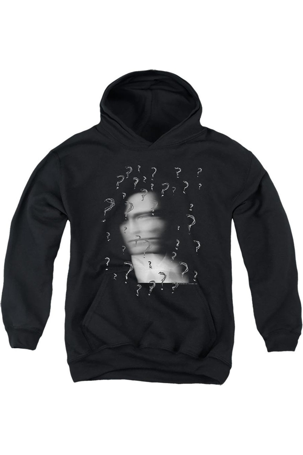 Бэтмен Загадочник Молодежная толстовка с капюшоном Gildan, черный
Бэтмен Загадочник Молодежная толстовка с капюшоном Gildan, черный