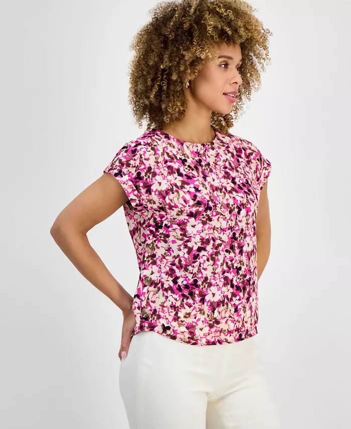 Женский топ с цветочным принтом и короткими рукавами Jones New York, мультиколор
Женский топ с цветочным принтом и короткими рукавами Jones New York, мультиколор