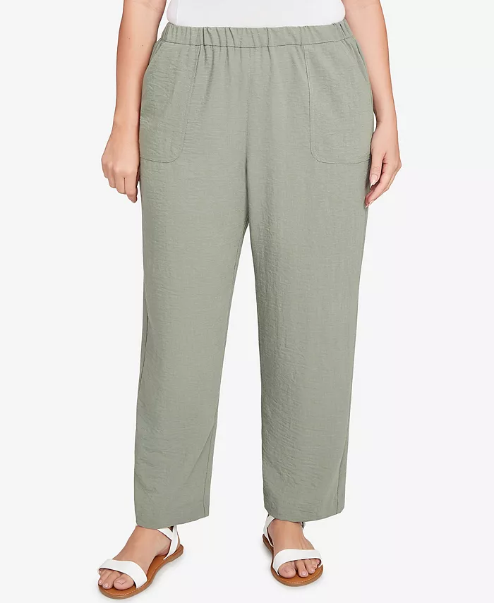 Брюки Copper Canyon размера плюс с накладными карманами и эластичным поясом средней длины Alfred Dunner, зеленый
Брюки Copper Canyon размера плюс с накладными карманами и эластичным поясом средней длины Alfred Dunner, зеленый