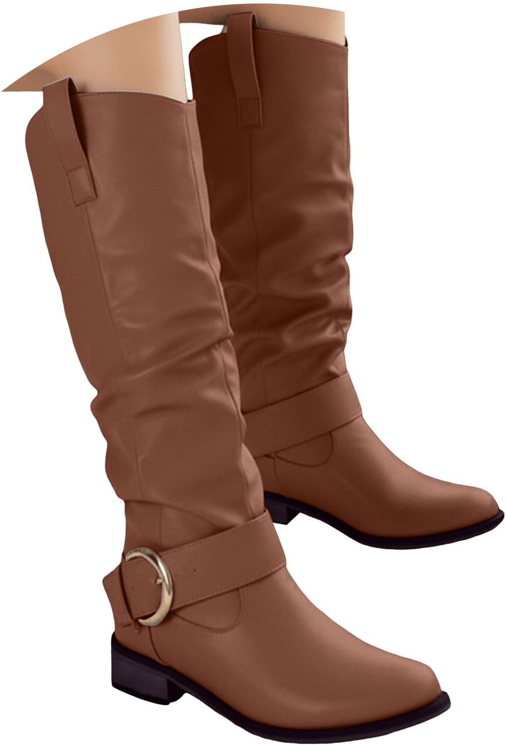 Женские сапоги Hbeylia до колена, модные повседневные, с мягкой сборкой, из кожи, с круглым носком, коричневый
Женские сапоги Hbeylia до колена, модные повседневные, с мягкой сборкой, из кожи, с круглым носком, коричневый