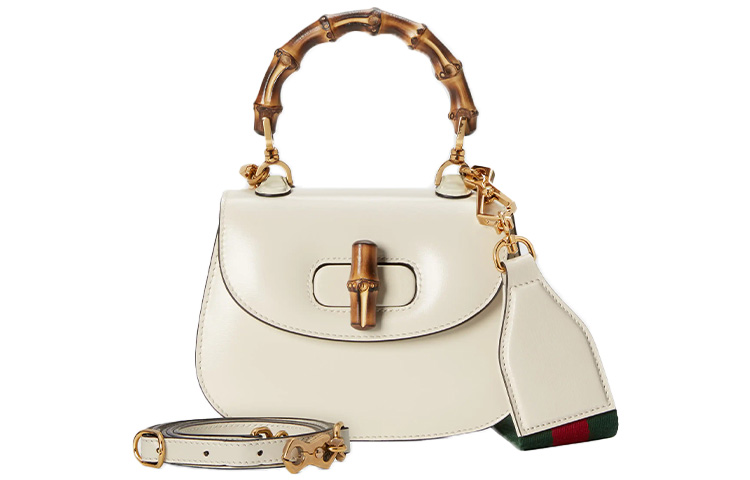 GUCCI Сумка Bamboo 1947 из натуральной кожи, на одно плечо, мини, женская, белая
GUCCI Сумка Bamboo 1947 из натуральной кожи, на одно плечо, мини, женская, белая