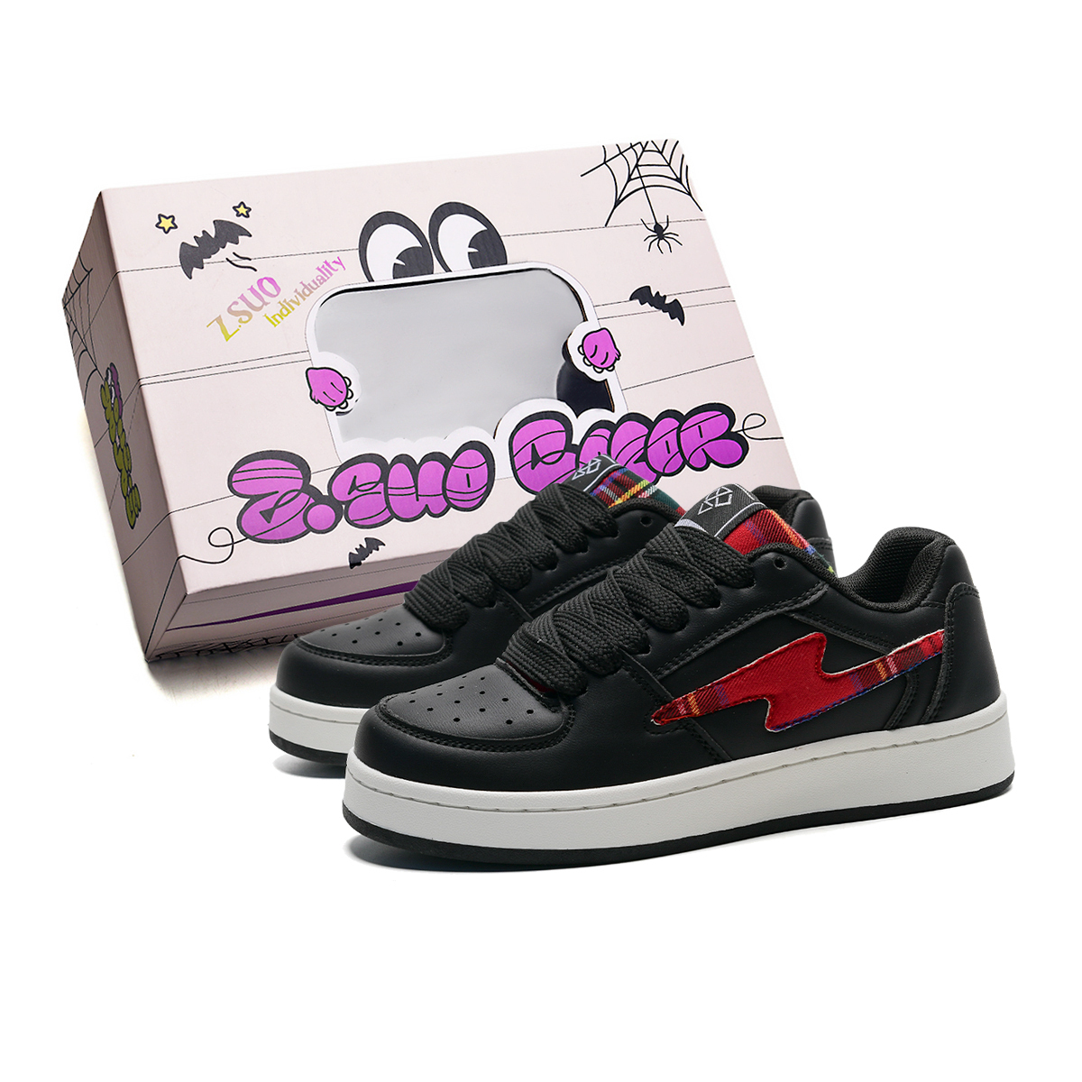 Z.SUO Кроссовки для скейтборда унисекс с амортизацией, защитой от истирания, балансом и легкостью, низкие, черно-красные, цвет Black Red
Z.SUO Кроссовки для скейтборда унисекс с амортизацией, защитой от истирания, балансом и легкостью, низкие, черно-красные, цвет Black Red