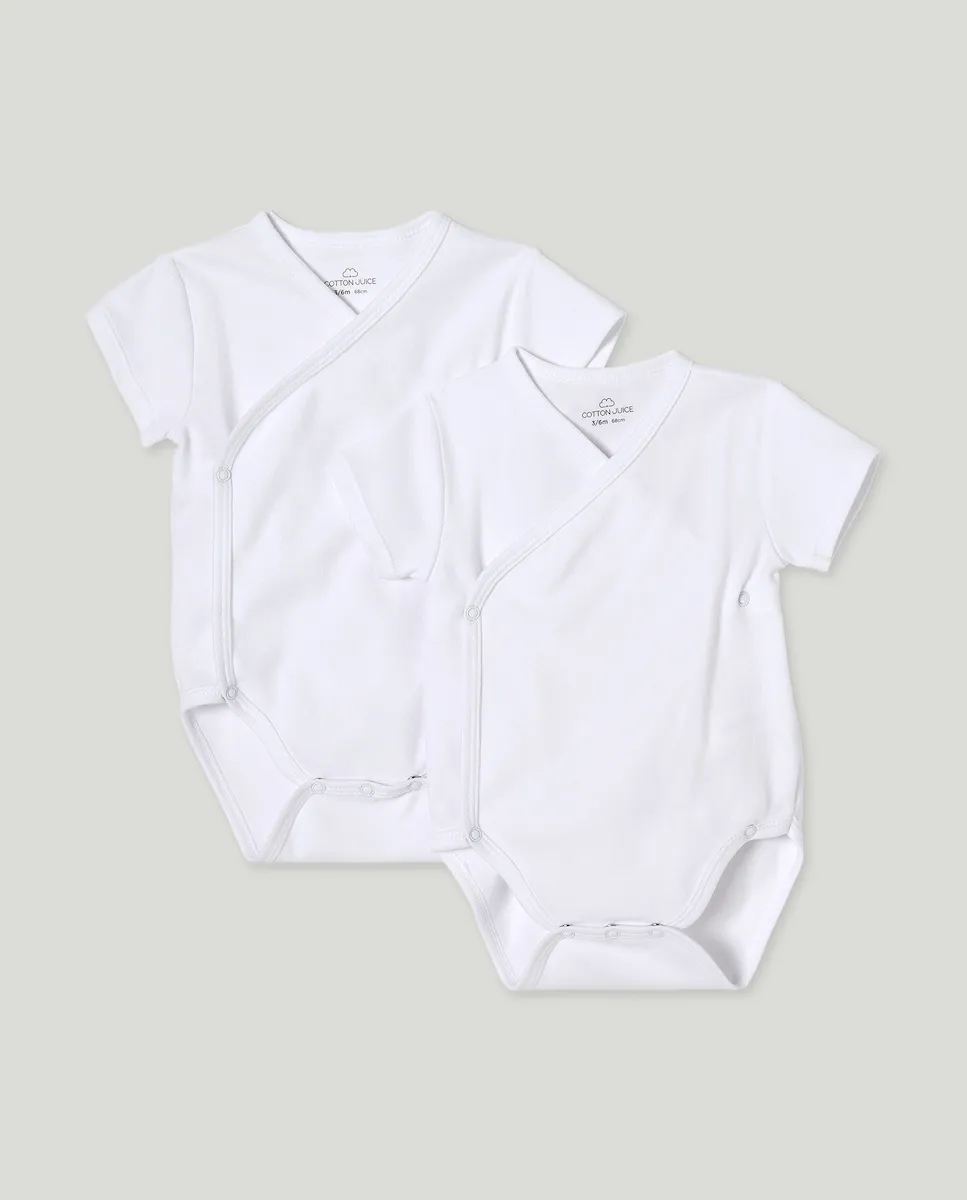 Набор из 2 коротких бодиков для новорожденного Cotton Juice, белый
Набор из 2 коротких бодиков для новорожденного Cotton Juice, белый