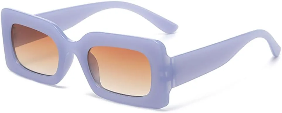 Модные летние солнцезащитные очки в винтажной оправе для женщин, в стиле ретро-панк, маленькие прямоугольные солнцезащитные очки TVTBBVV, Jelly Blue Brown
Модные летние солнцезащитные очки в винтажной оправе для женщин, в стиле ретро-панк, маленькие прямоугольные солнцезащитные очки TVTBBVV, Jelly Blue Brown