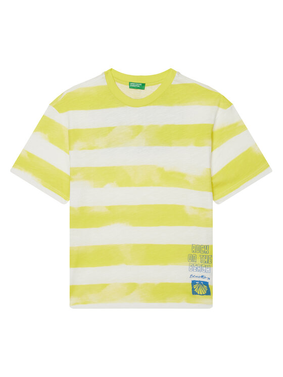 Футболка оверсайз 3SL3C10P5 United Colors Of Benetton, желтый 
Футболка оверсайз 3SL3C10P5 United Colors Of Benetton, желтый