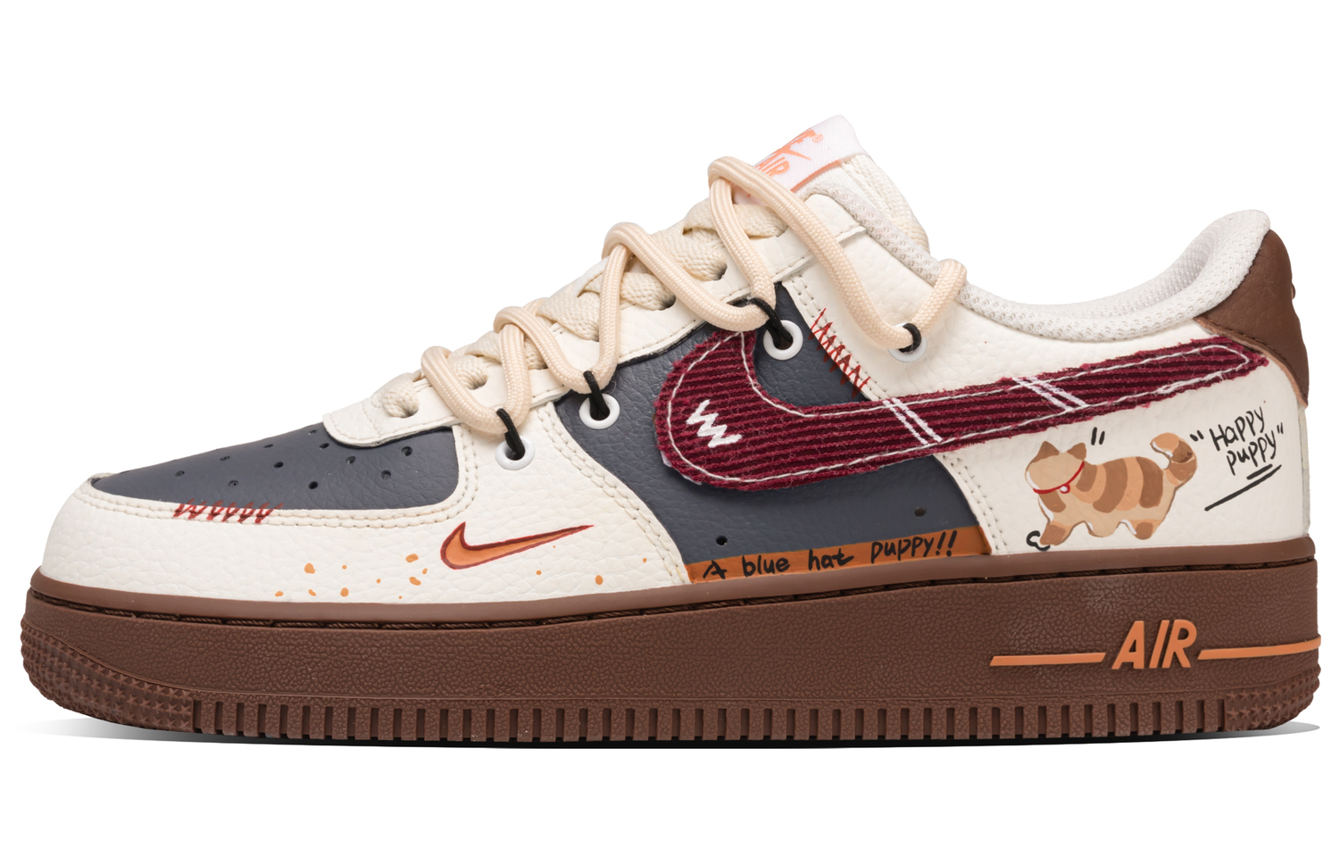 Nike Air Force 1 Cat Fun Abrasion Resistant Low top Skateboard Shoes Unisex Beige Brown
Nike Air Force 1 Cat Fun Abrasion Resistant Low top Skateboard Shoes Unisex Beige Brown