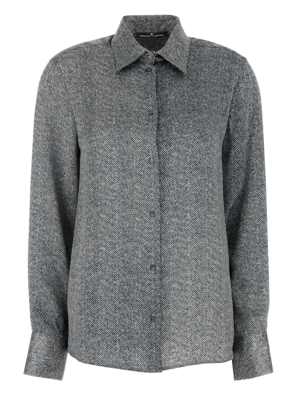 Куртка-рубашка с узором в елочку Ermanno Scervino, серый
Куртка-рубашка с узором в елочку Ermanno Scervino, серый
