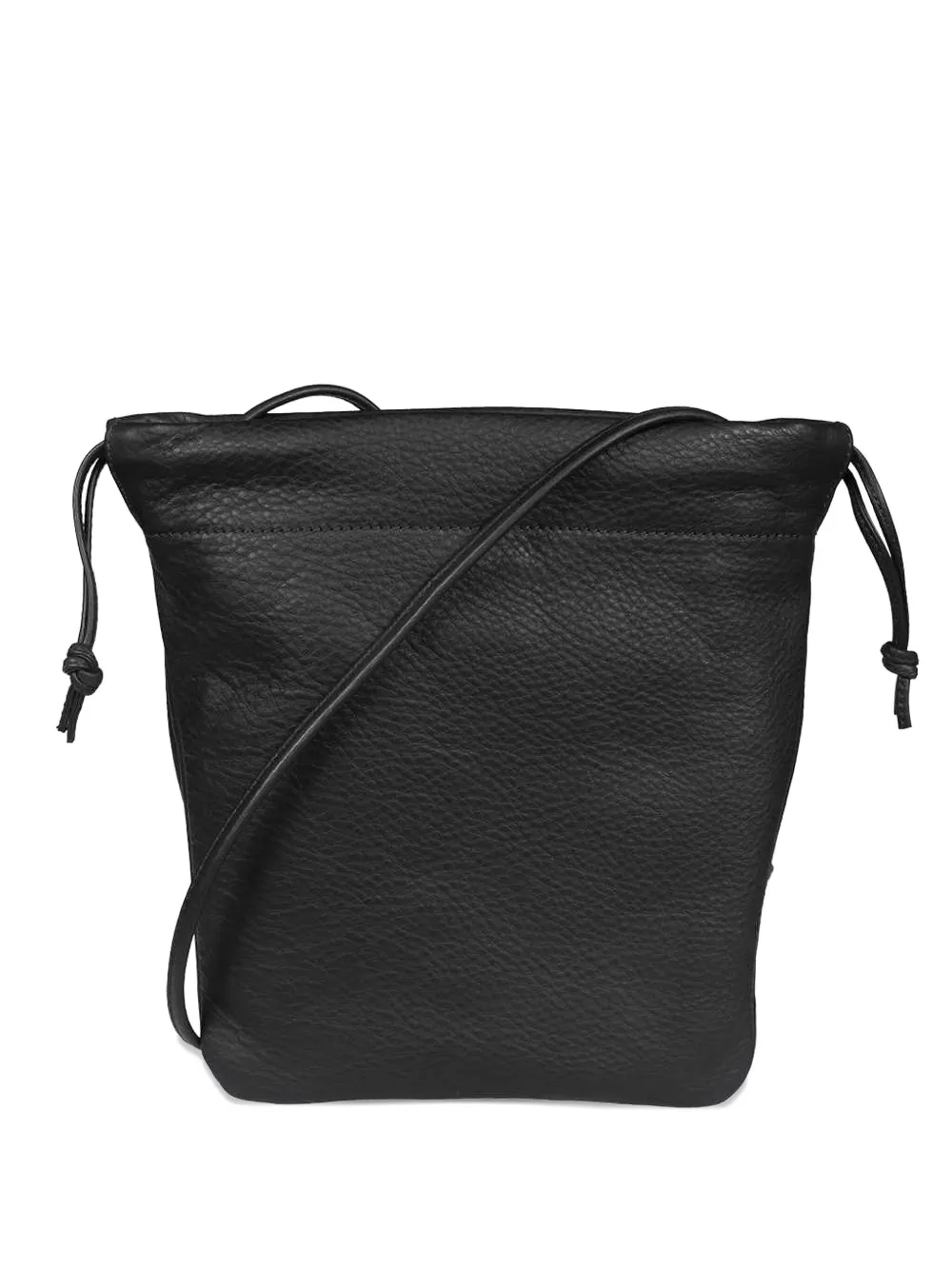 Кожаная сумка через плечо с завязкой Il Bisonte, черный 
Кожаная сумка через плечо с завязкой Il Bisonte, черный