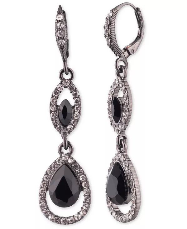 Двойные серьги с родиевым изумрудом и серебристым оттенком Givenchy, black
Двойные серьги с родиевым изумрудом и серебристым оттенком Givenchy, black