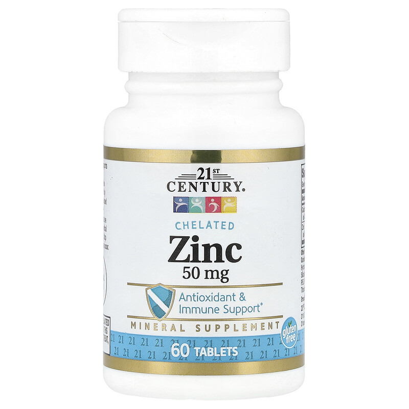 21st Century, хелатный цинк, 60 таблеток
21st Century, хелатный цинк, 60 таблеток