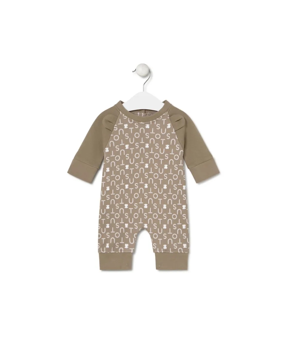 Детский комбинезон с ушками из гладкого хлопка с принтом Tous, бежевый
Детский комбинезон с ушками из гладкого хлопка с принтом Tous, бежевый