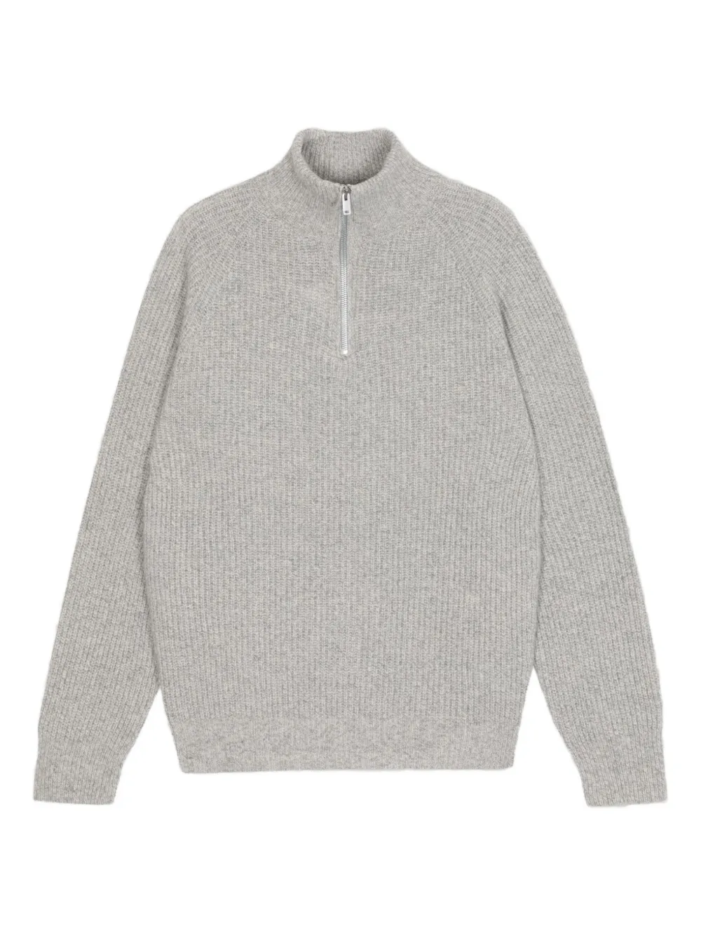 Ребристый свитер с застежкой-молнией на воротнике John Smedley, серый
Ребристый свитер с застежкой-молнией на воротнике John Smedley, серый