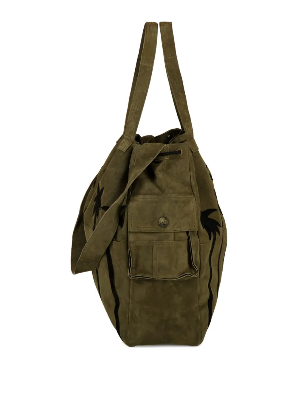 Сумка через плечо из замши с принтом пальмы Baziszt, зеленый
Сумка через плечо из замши с принтом пальмы Baziszt, зеленый