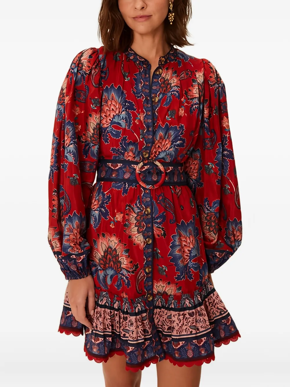 Мини-платье с цветочным узором и поясом Farm Rio, красный
Мини-платье с цветочным узором и поясом Farm Rio, красный