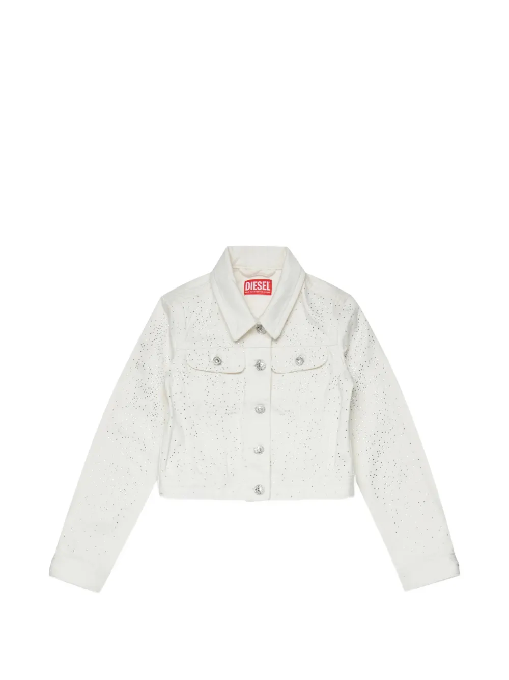 Джинсовая куртка из хлопка с логотипом и заклепками Diesel Kids, белый
Джинсовая куртка из хлопка с логотипом и заклепками Diesel Kids, белый