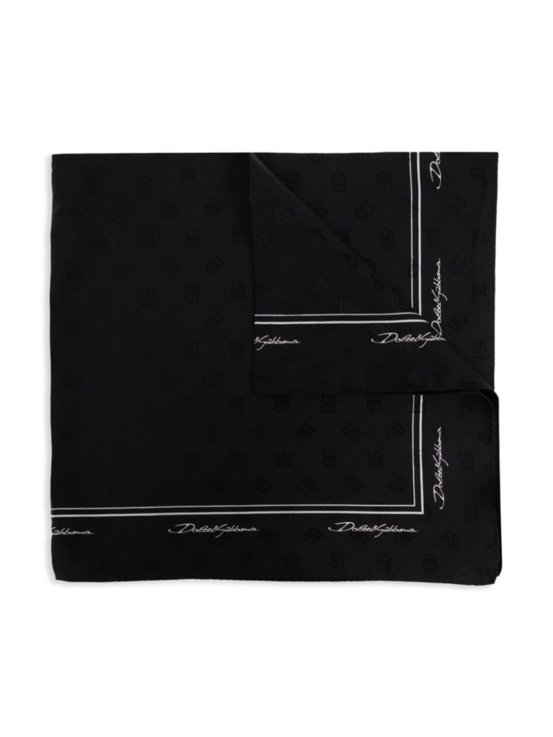 Шелковый шарф с логотипом Dolce & Gabbana, черный
Шелковый шарф с логотипом Dolce & Gabbana, черный