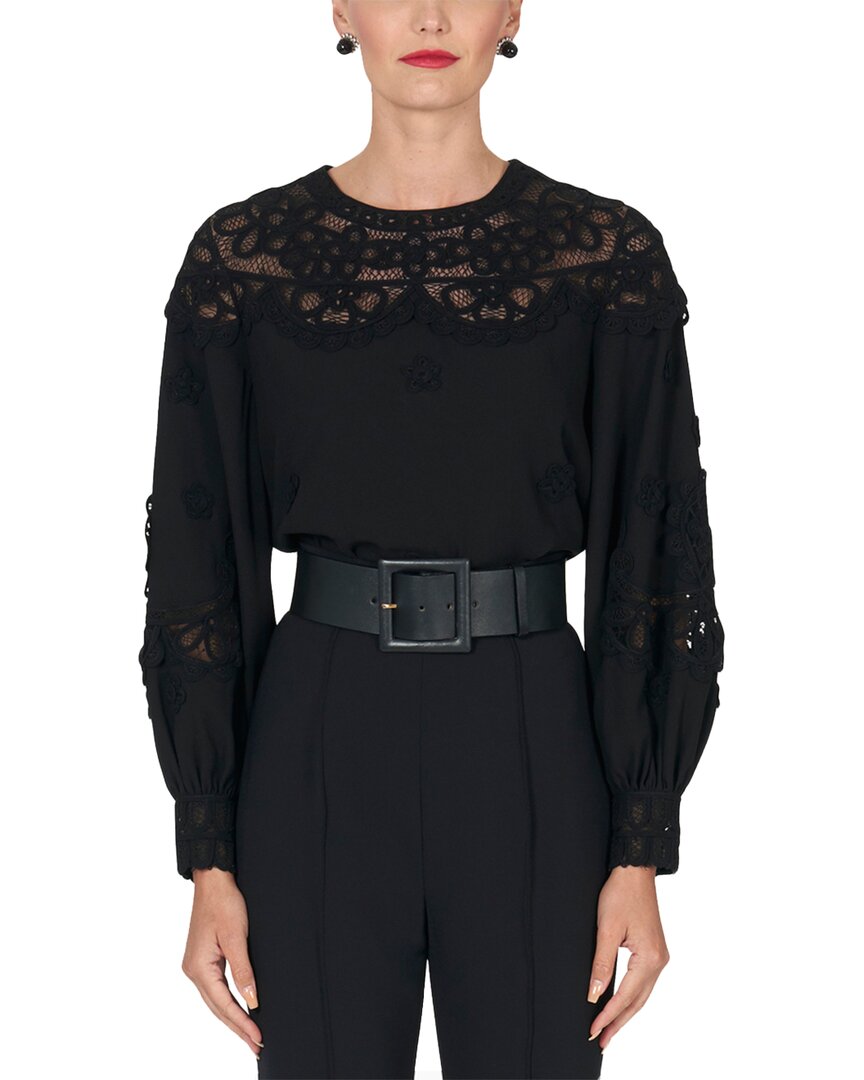 Топ с рукавами-фонариками Carolina Herrera, черный
Топ с рукавами-фонариками Carolina Herrera, черный