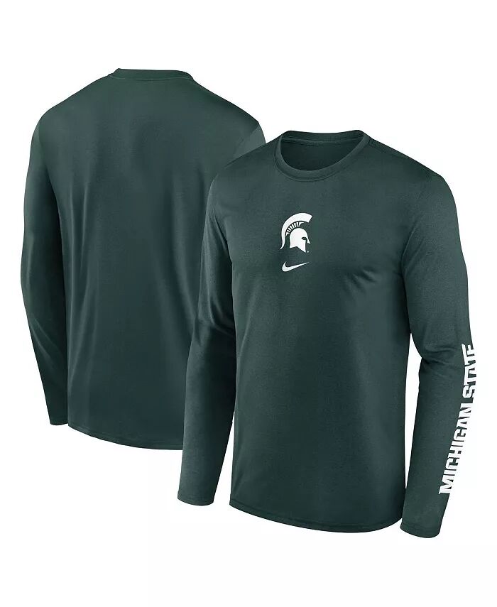Мужская зеленая футболка с длинным рукавом Michigan State Spartans Primetime Center Lockup Two-Hit Legend Nike
Мужская зеленая футболка с длинным рукавом Michigan State Spartans Primetime Center Lockup Two-Hit Legend Nike