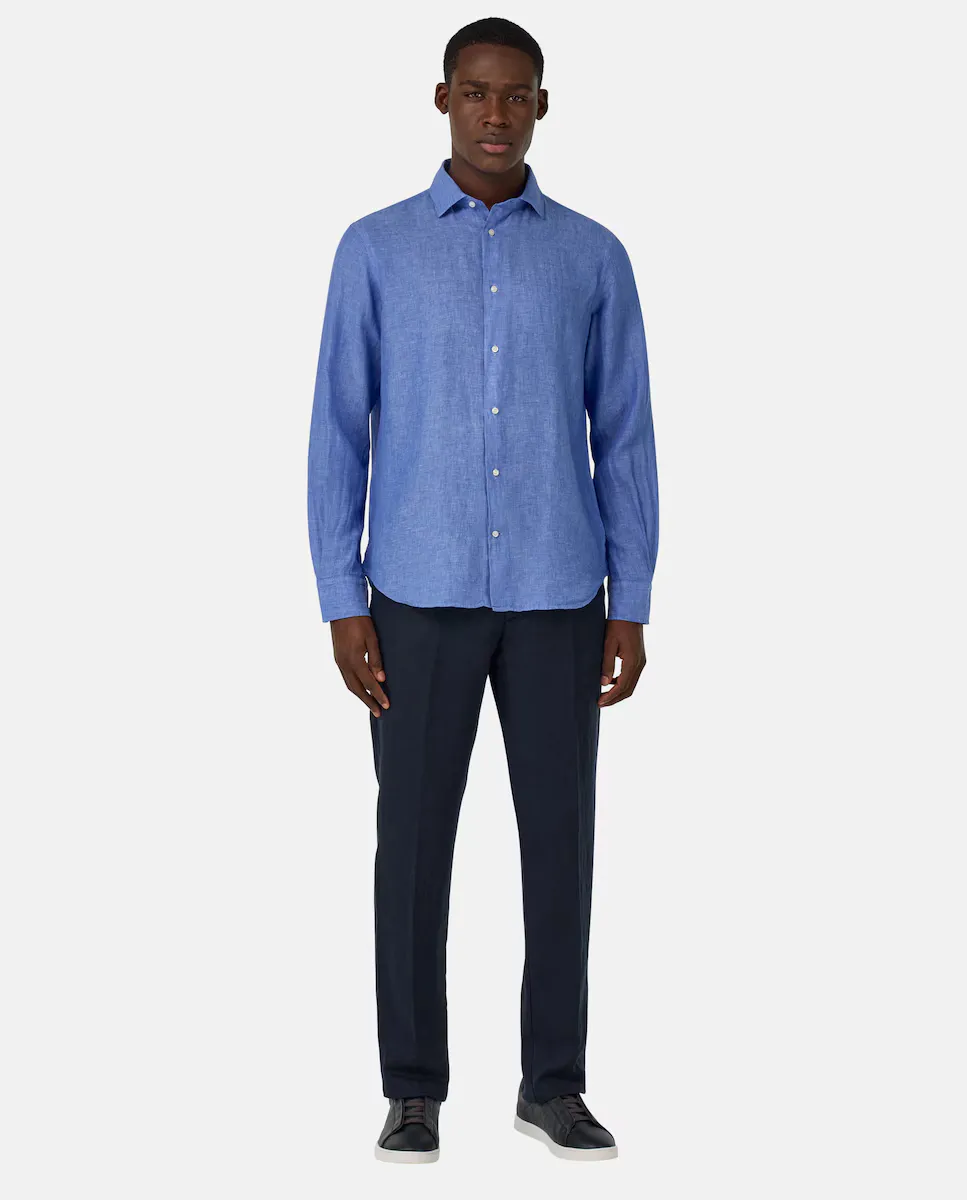 Брюки из льна со стрелками Boggi Milano, темно-синий
Брюки из льна со стрелками Boggi Milano, темно-синий