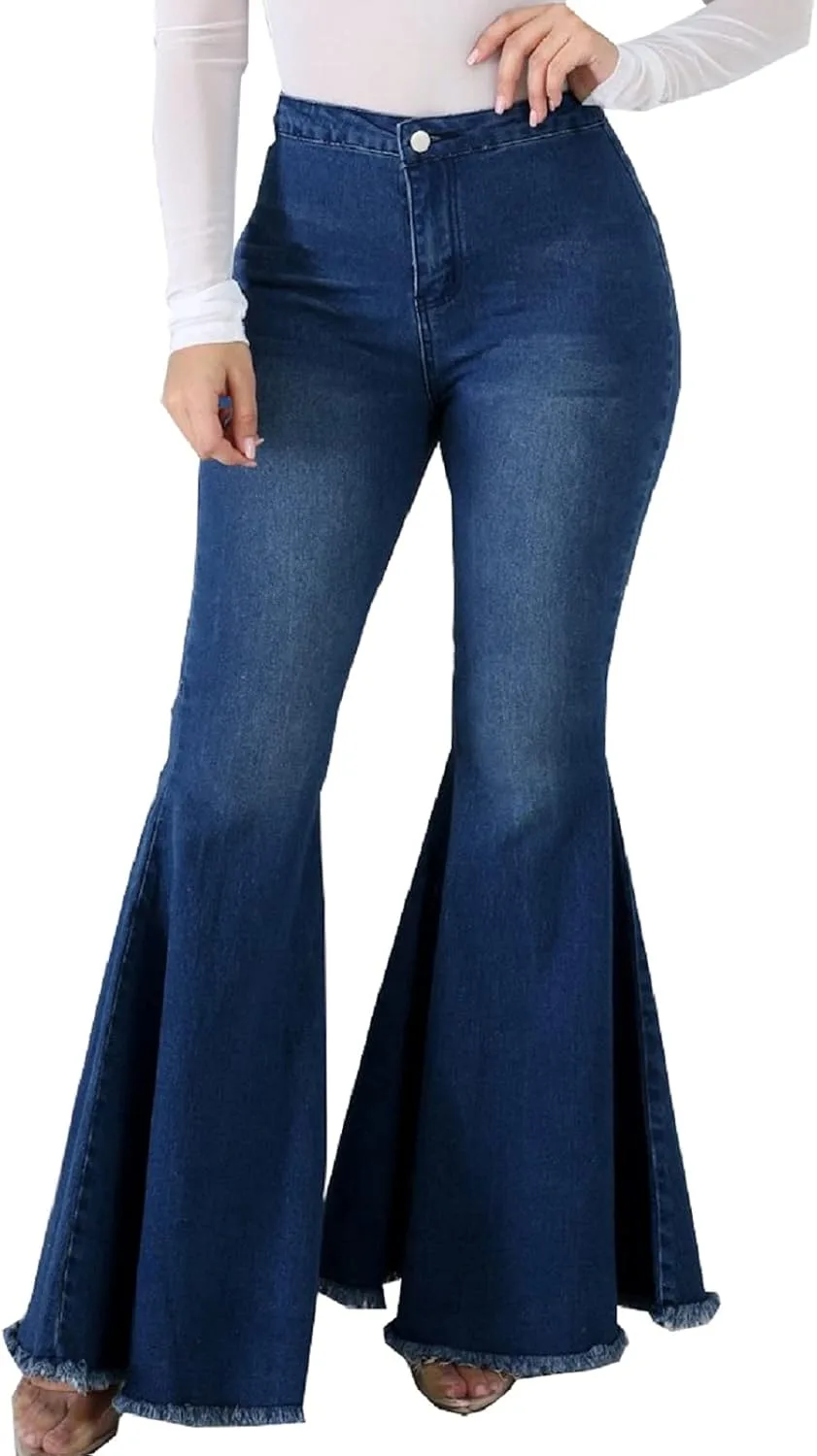 Женские джинсы Bell Bottom с высокой талией и рваными деталями Glozeplus
Женские джинсы Bell Bottom с высокой талией и рваными деталями Glozeplus