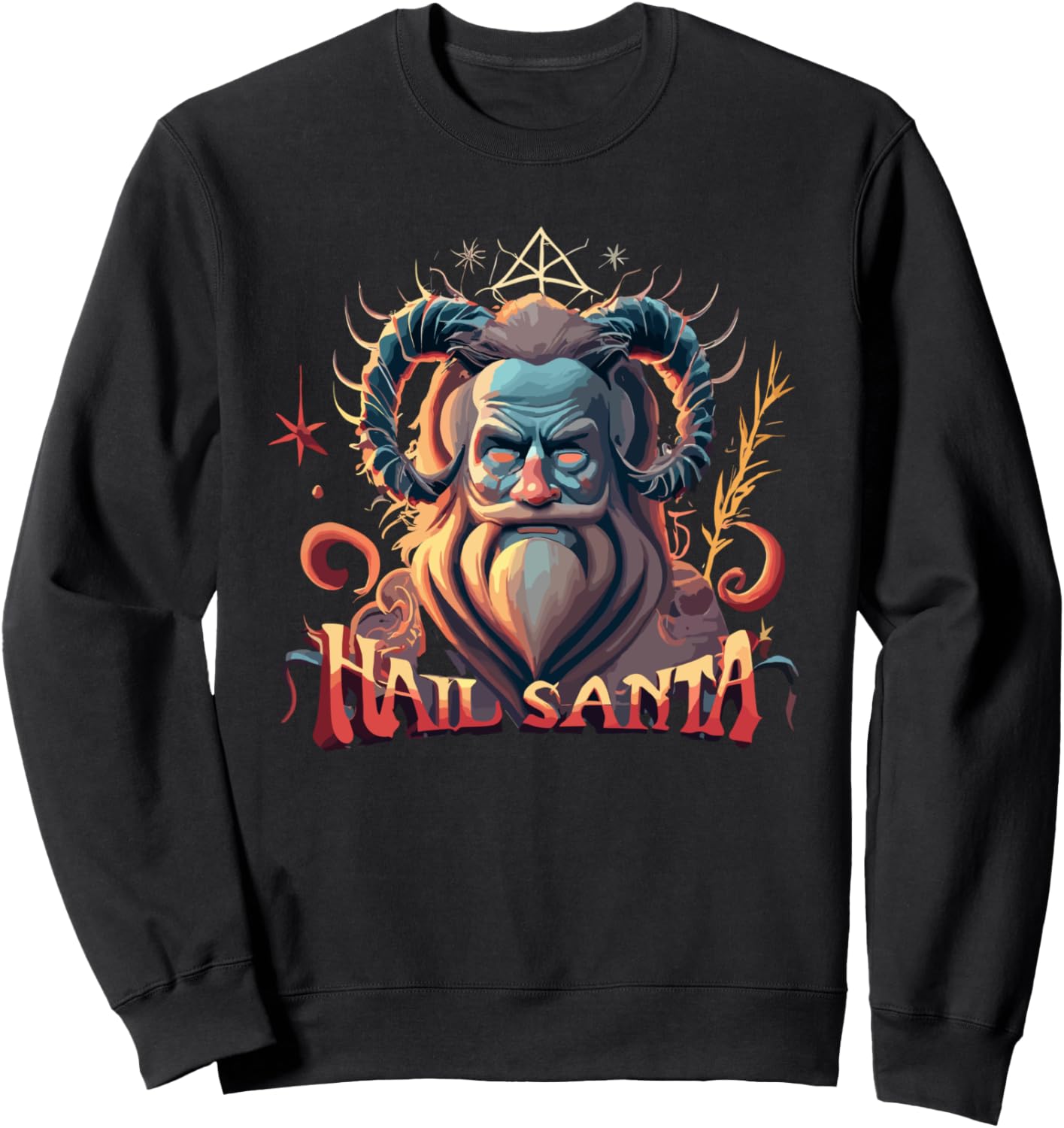 Привет, Санта! Уродливая рождественская толстовка с Крампусом Hail Santa Ugly Christmas, черный
Привет, Санта! Уродливая рождественская толстовка с Крампусом Hail Santa Ugly Christmas, черный