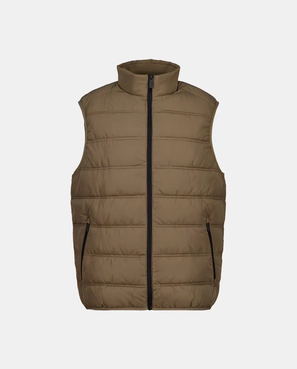 Мужской стеганый жилет из переработанной ткани Dustin, светло-коричневый 
Мужской стеганый жилет из переработанной ткани Dustin, светло-коричневый