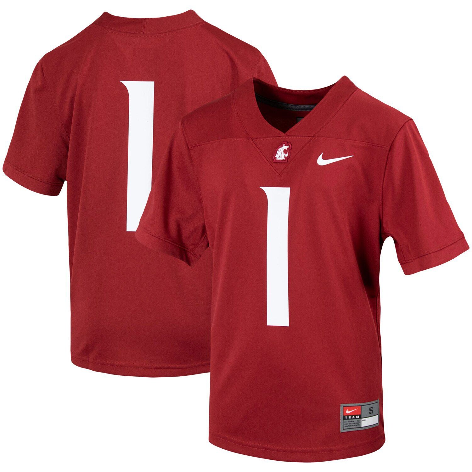 Молодежная футбольная майка Nike #1 Crimson Washington State Cougars Untouchable Nike
Молодежная футбольная майка Nike #1 Crimson Washington State Cougars Untouchable Nike