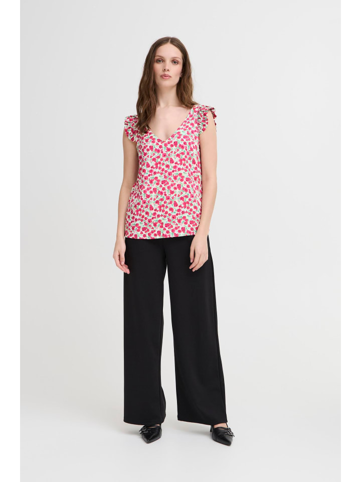 Блузка без рукавов IHAYA, классический крой, разноцветный цветок ICHI
Блузка без рукавов IHAYA, классический крой, разноцветный цветок ICHI