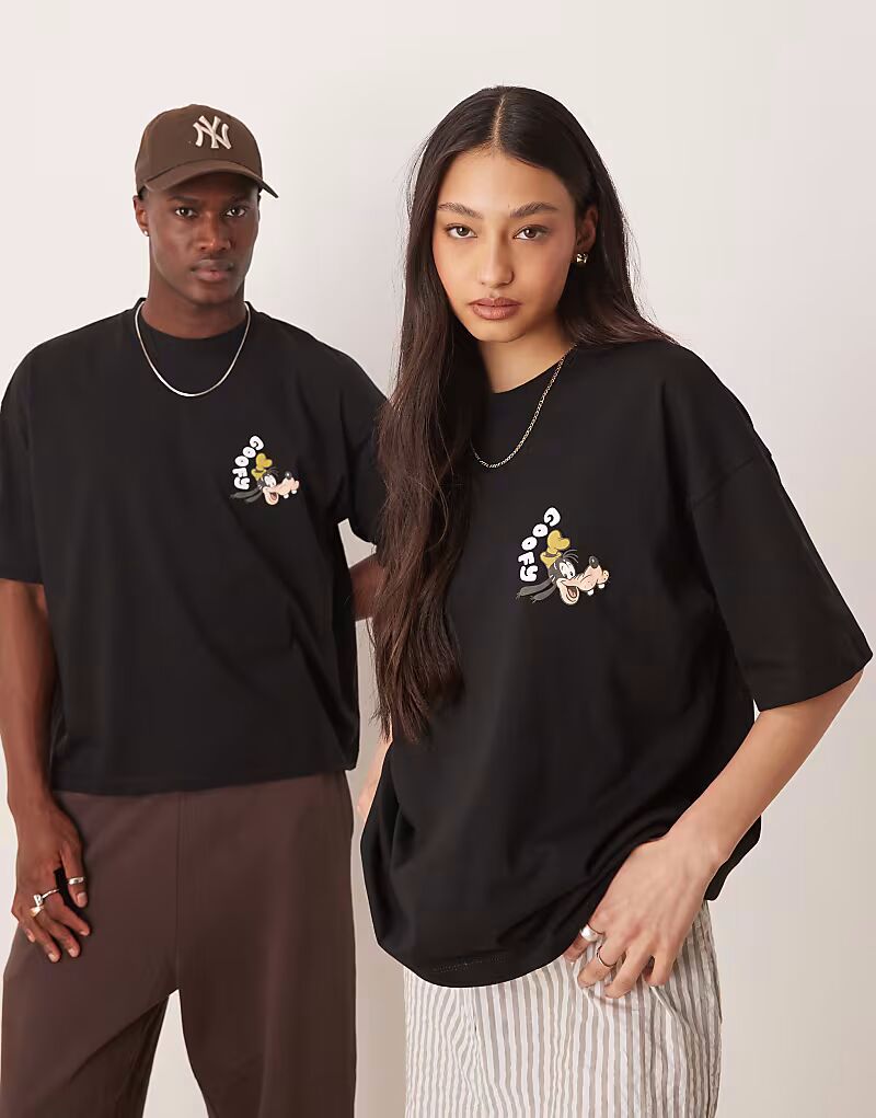 Футболка свободного кроя унисекс ASOS DESIGN Disney oversize с принтом Goofy черного цвета
Футболка свободного кроя унисекс ASOS DESIGN Disney oversize с принтом Goofy черного цвета
