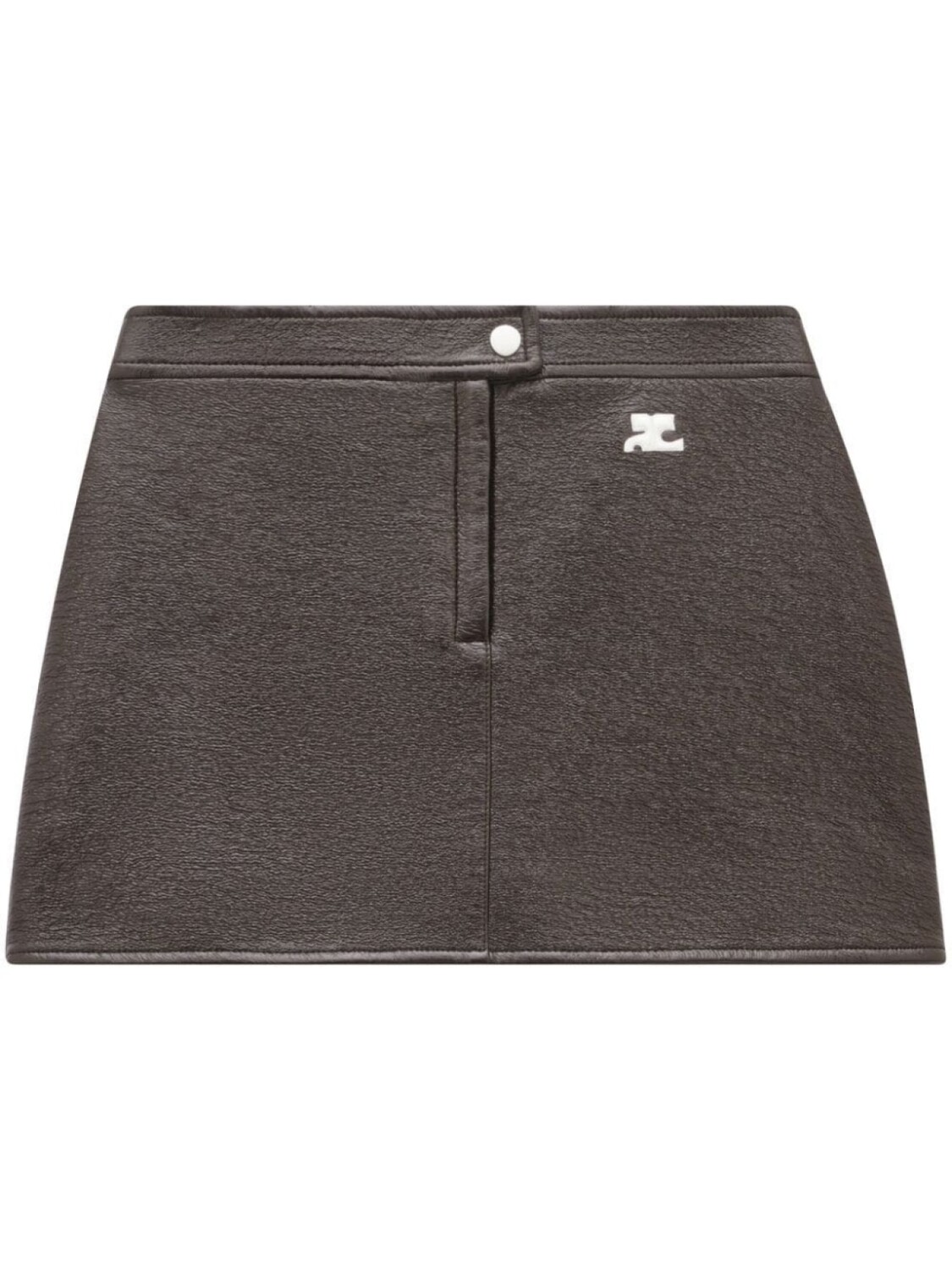 Мини-юбка А-силуэта Courrèges, коричневый
Мини-юбка А-силуэта Courrèges, коричневый