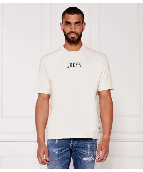 Зеркальная футболка Classic fit Guess Jeans, бежевый
Зеркальная футболка Classic fit Guess Jeans, бежевый