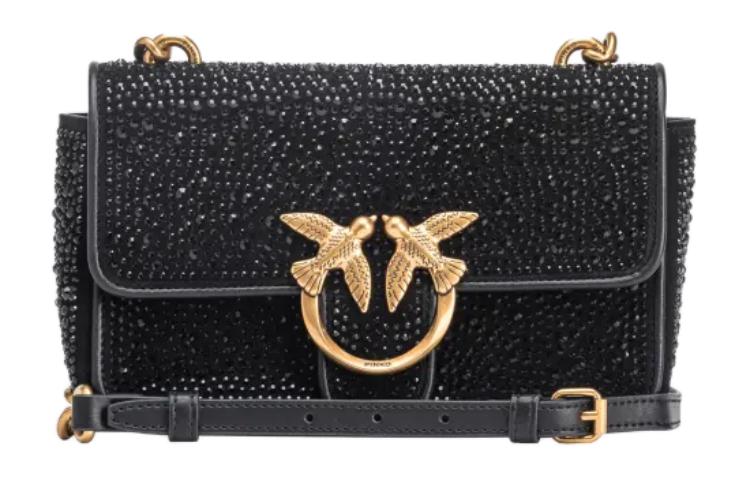 PINKO Кожаная черная мини-сумка через плечо
PINKO Кожаная черная мини-сумка через плечо