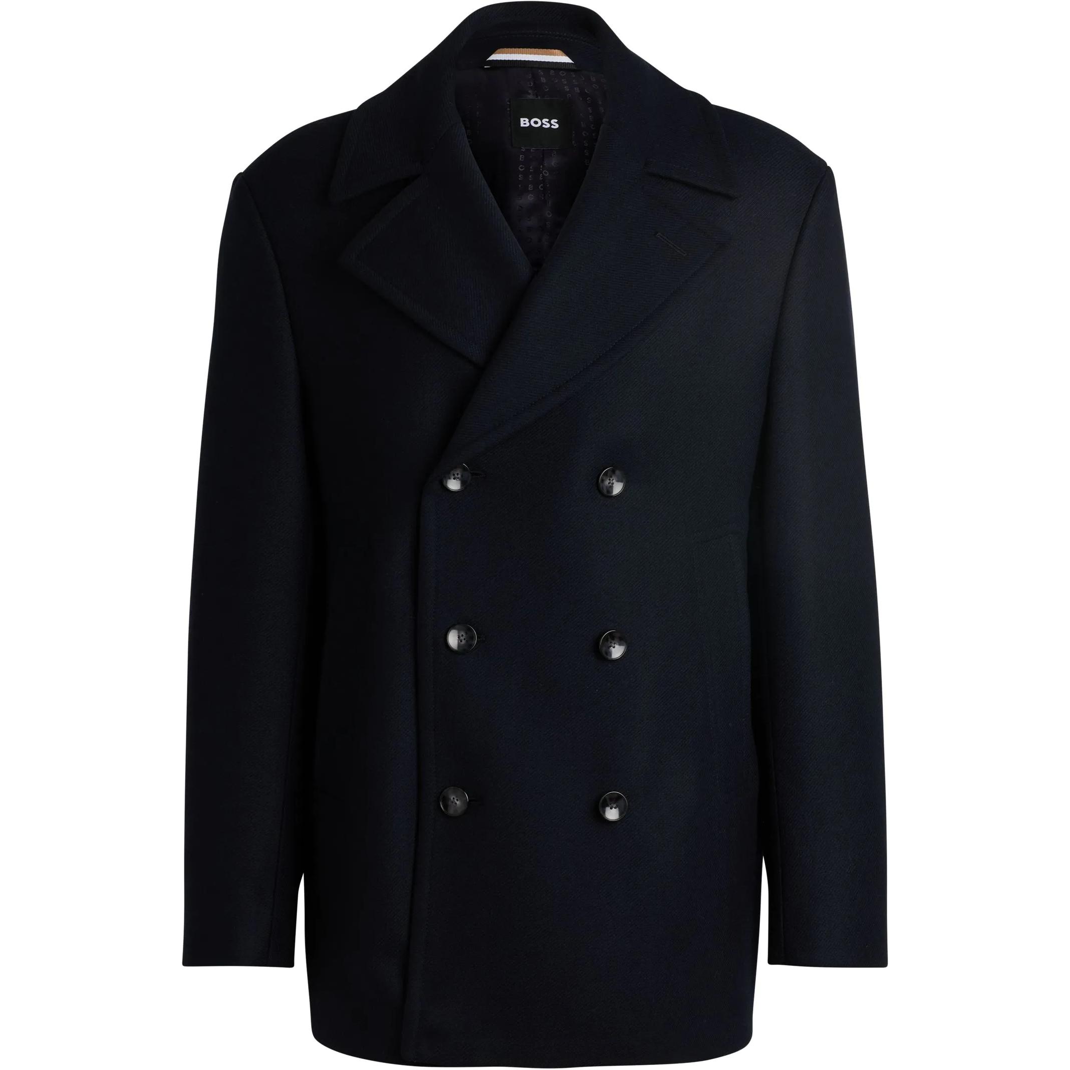 Двубортное пальто HUGO BOSS, темно-синий
Двубортное пальто HUGO BOSS, темно-синий