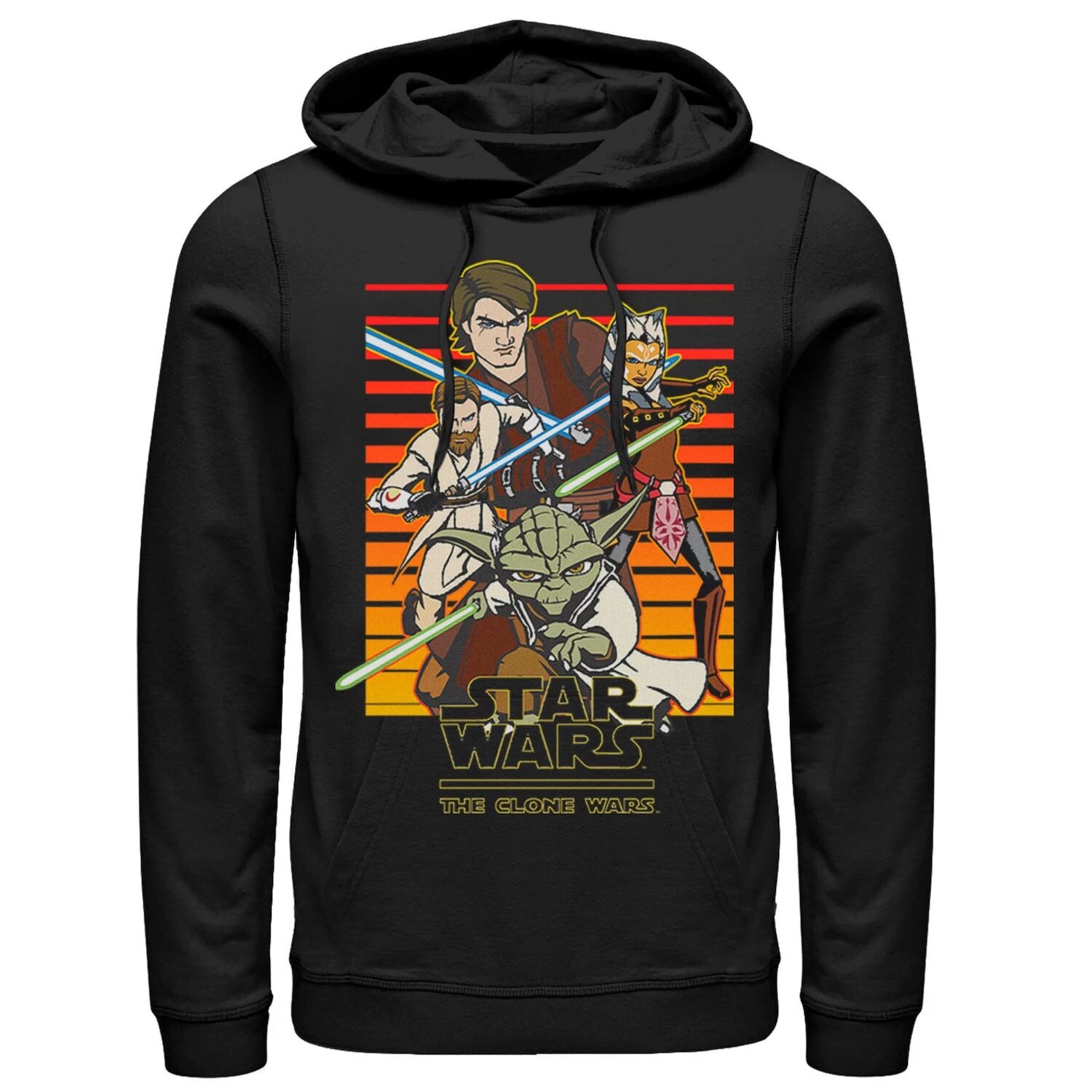 Мужская толстовка в стиле ретро «Звездные войны: Войны клонов», джедаи, групповая съемка Licensed Character
Мужская толстовка в стиле ретро «Звездные войны: Войны клонов», джедаи, групповая съемка Licensed Character