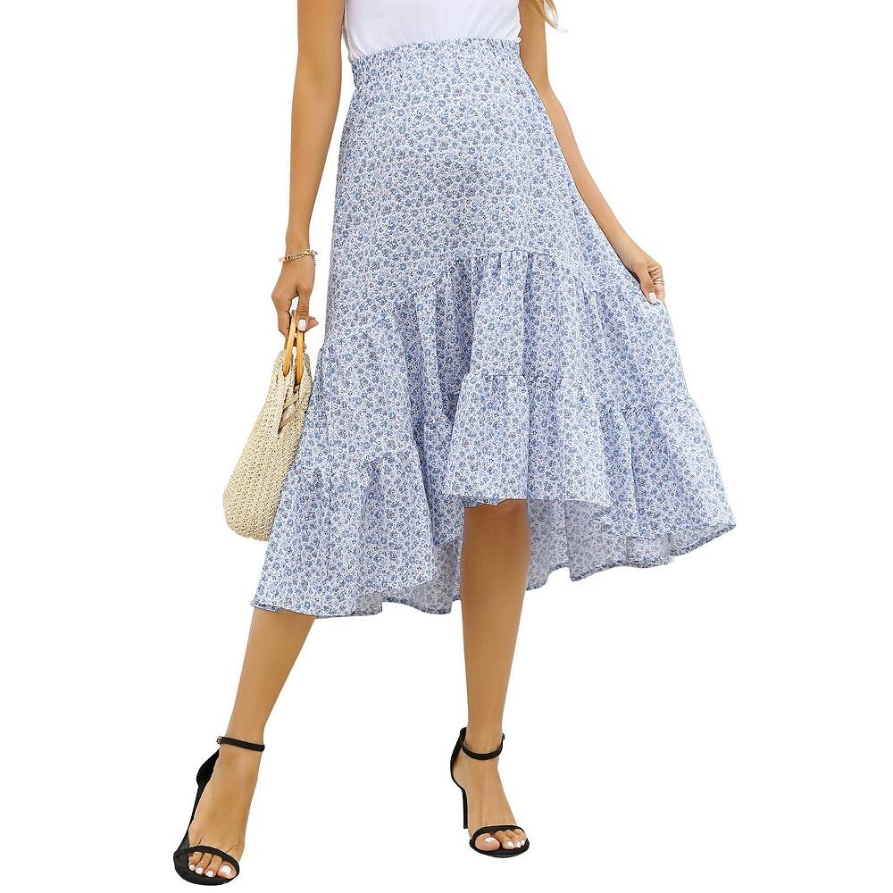 Платье для беременных, женская плиссированная макси-юбка с высокой талией и цветочным принтом, струящиеся длинные юбки трапециевидной формы MISSKY, цвет Light Blue
Платье для беременных, женская плиссированная макси-юбка с высокой талией и цветочным принтом, струящиеся длинные юбки трапециевидной формы MISSKY, цвет Light Blue