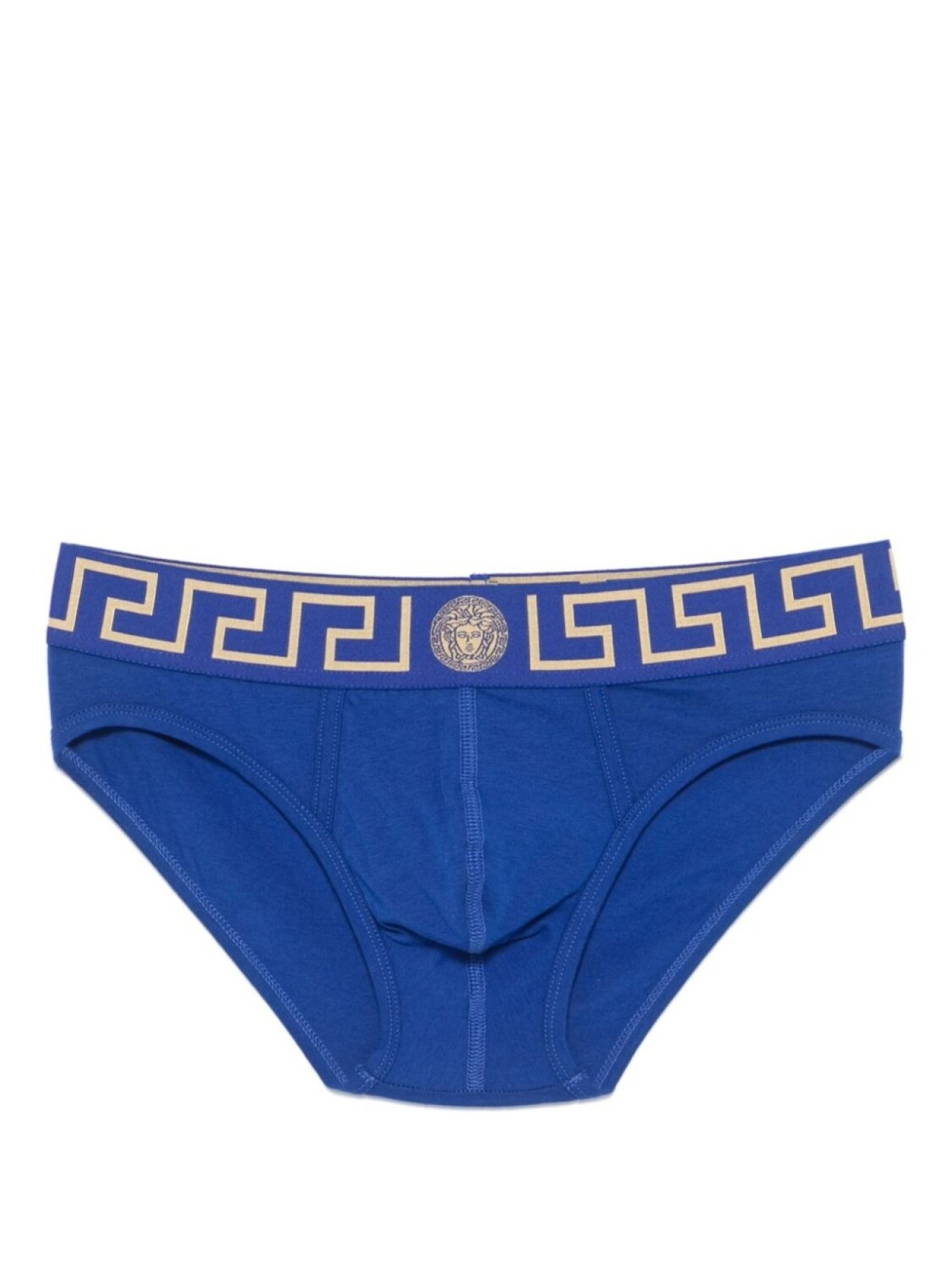 Versace трусы-брифы с узором Greca, синий
Versace трусы-брифы с узором Greca, синий