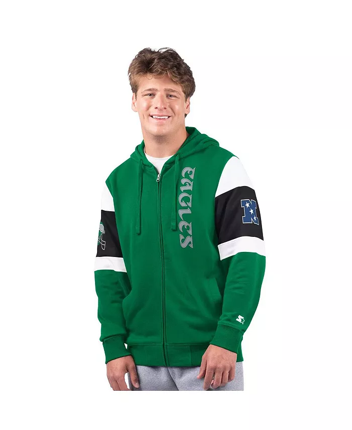 Мужская толстовка с молнией Kelly Green Philadelphia Eagles Extreme Vintage Logo Starter
Мужская толстовка с молнией Kelly Green Philadelphia Eagles Extreme Vintage Logo Starter